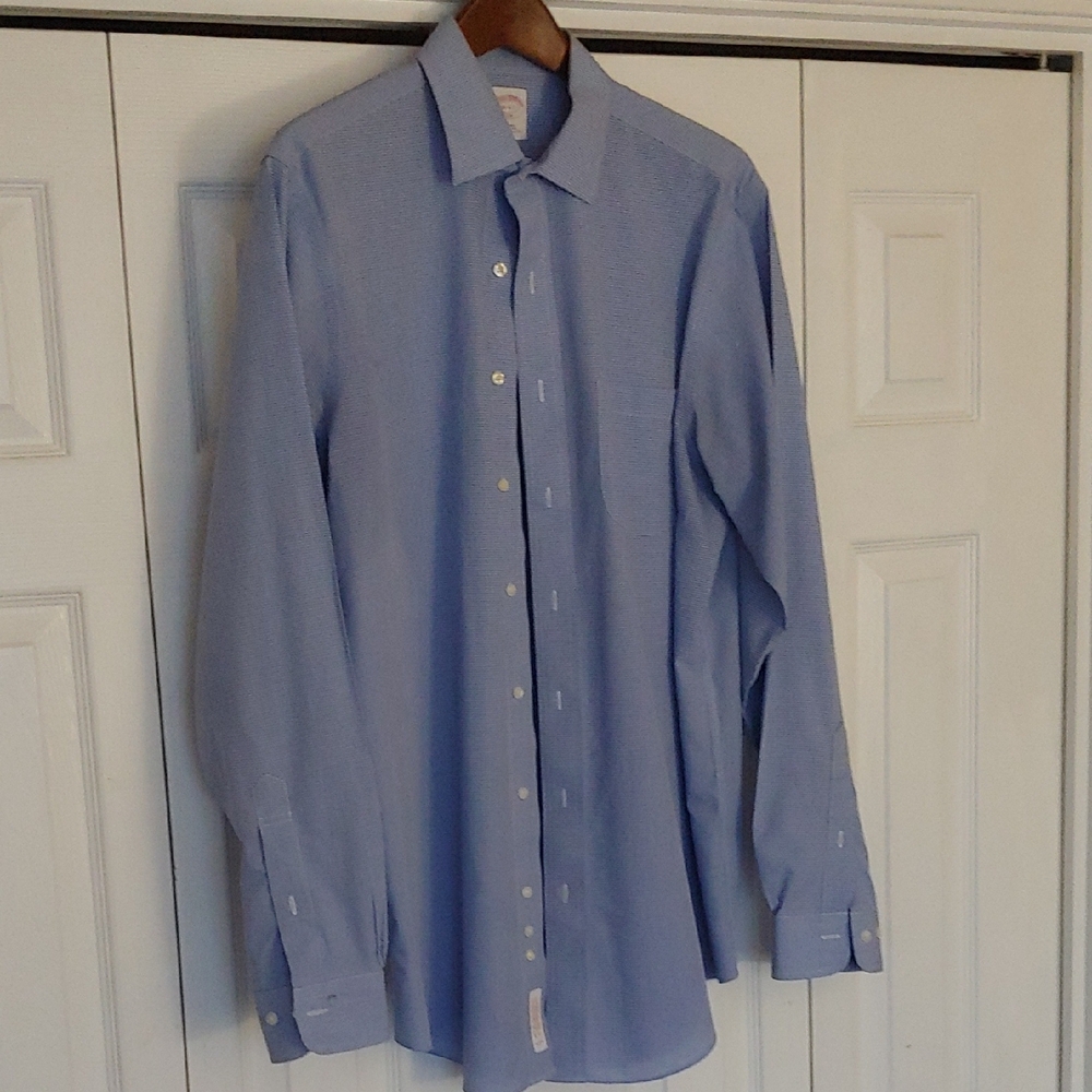 Brooks Brothers Blue Dress Shirt Classic Long Sleeve